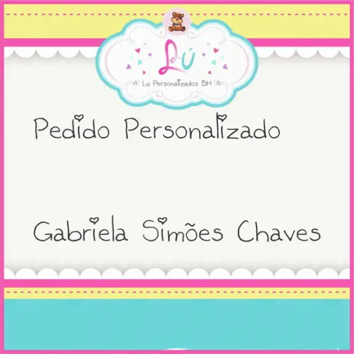 Pedido personalizado Gabriela - tema Formatura
