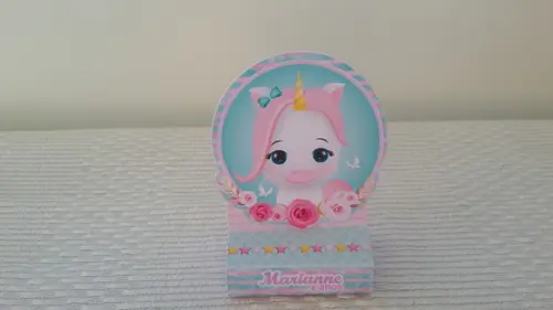 Porta Chocolate Unicórnio Baby