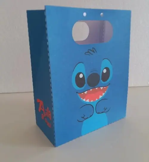 Sacolinha Lembrancinha Personalizada Stitch