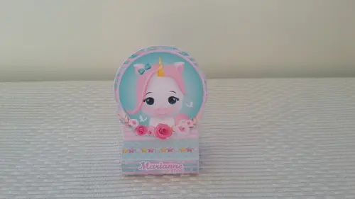 Porta Chocolate Unicórnio Baby