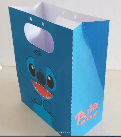 Sacolinha Lembrancinha Personalizada Stitch