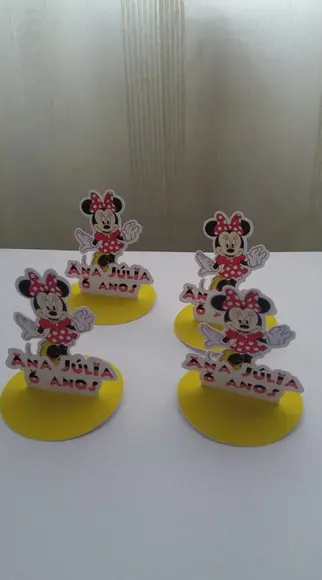 Tags 3d em Pé para Latinhas Minnie- 30 Unidades