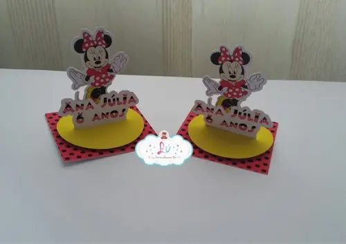 Tags para Caixas Acrilica Minnie- 30 Unidades