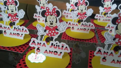 Tags para Caixas Acrilica Minnie- 30 Unidades