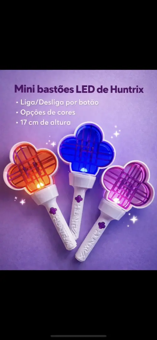 KIT 10 Bastão de Luz Huntrix Infantil– Festa & Lembrancinha