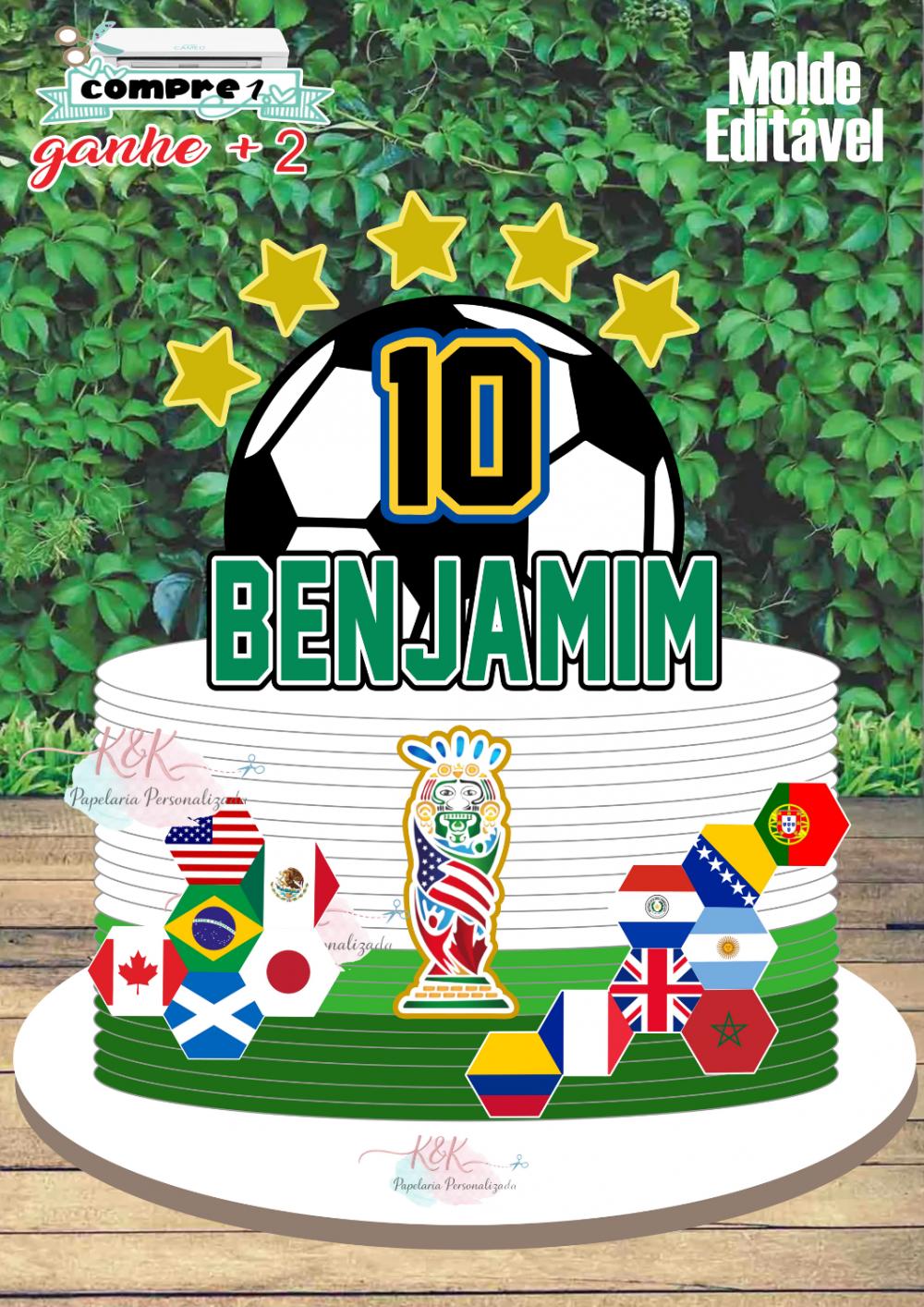 Arquivo de corte Topo de bolo Copa do Mundo meia bola