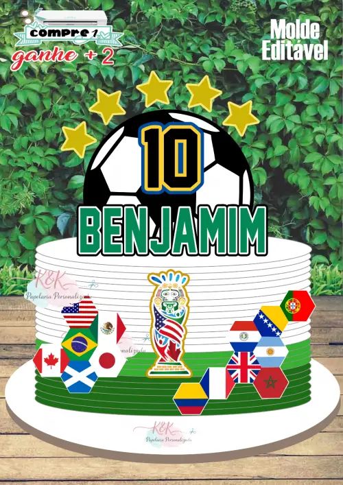 Arquivo de corte Topo de bolo Copa do Mundo meia bola