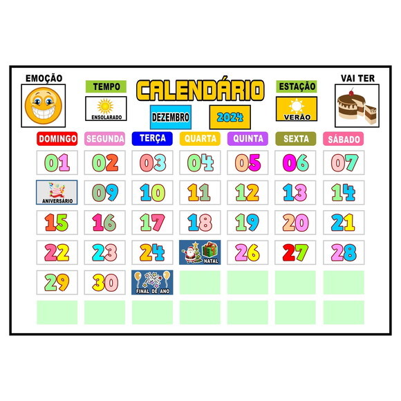 Calendário Infantil Montado Metal Magnético - Homem-aranha