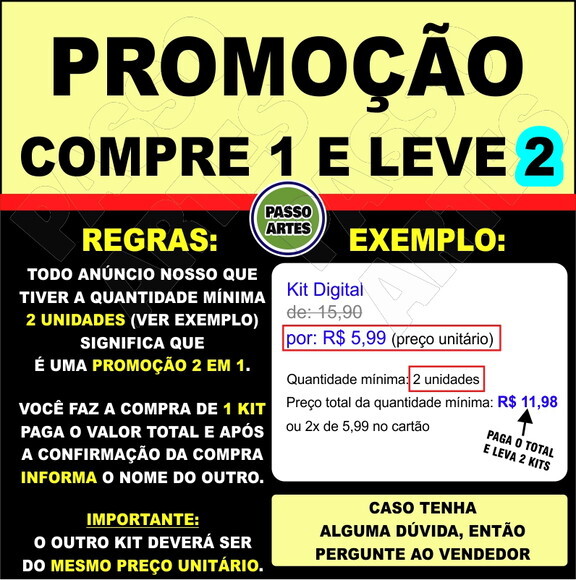 Kit Digital PROMO 2 EM 1 - ANO NOVO
