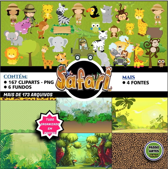 Kit Digital Temático SAFARI
