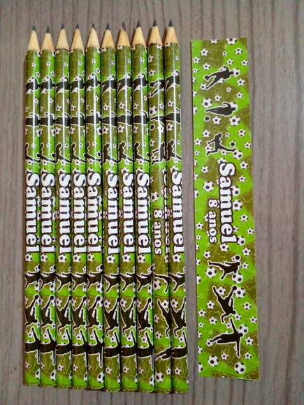 Lápis Personalizado para Festas e Eventos - Futebol