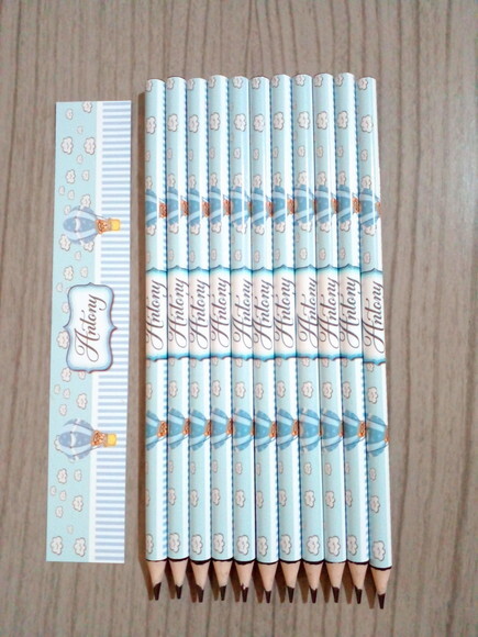 Lápis Personalizado para Festas e Eventos - Ursinho Baloeiro