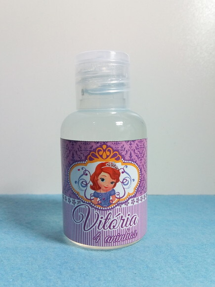 Mini Álcool em Gel de 35 ml c/ Tampa Flip Padrão - Temas
