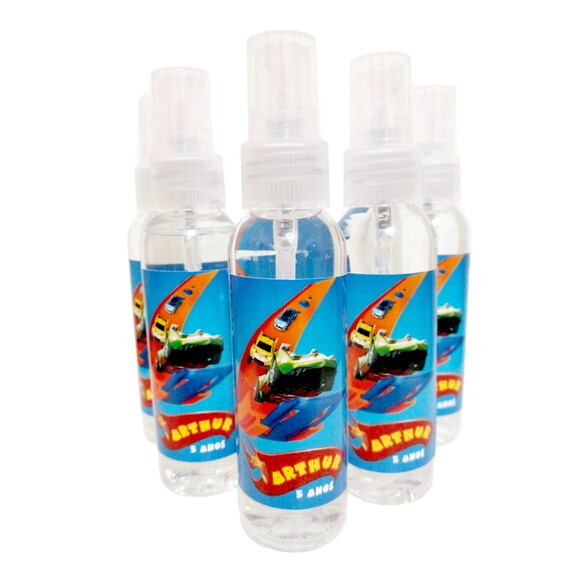 Mini-higienizador de 60ml - Spray - Festa Infantil