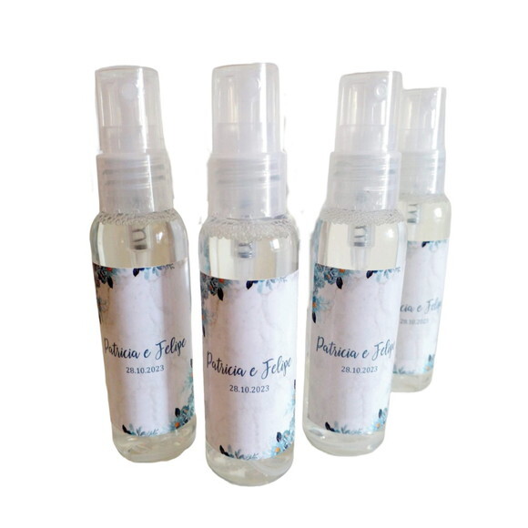 Mini-higienizador de 80ml - Spray - Temas de Casamento