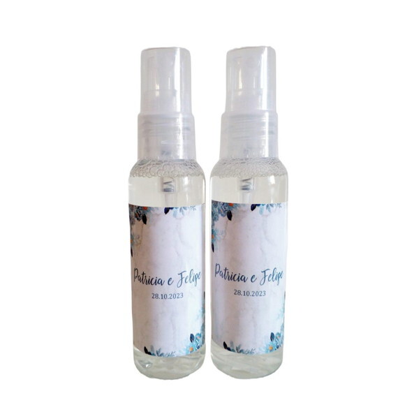 Mini-higienizador de 80ml - Spray - Temas de Casamento
