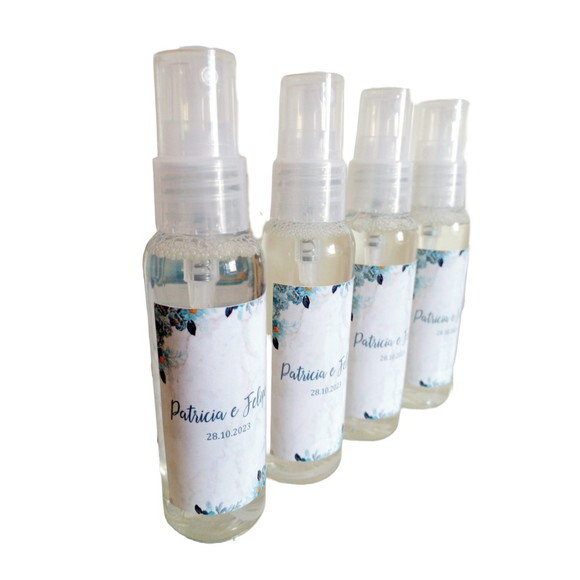 Mini-higienizador de 80ml - Spray - Temas de Casamento