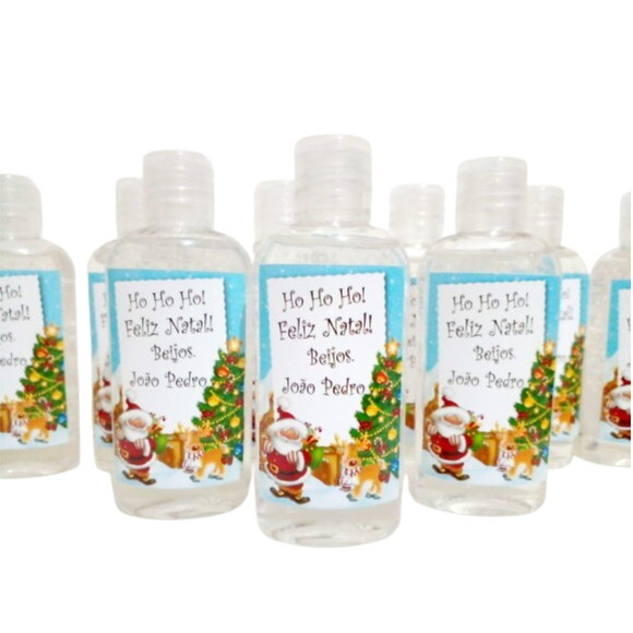 Mini-higienizador em Gel 100ml Personalizado - Vários Temas