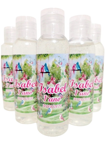 Mini-higienizador em Gel 50ml Personalizado - Jardim