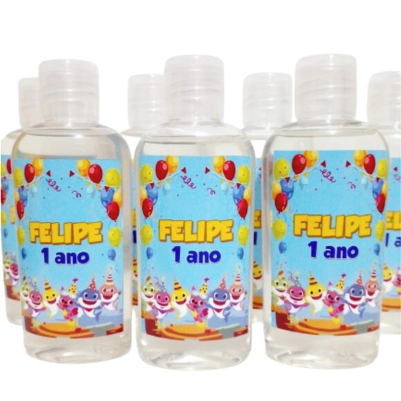Mini-higienizador em Gel 50ml Personalizado - Temas Festas