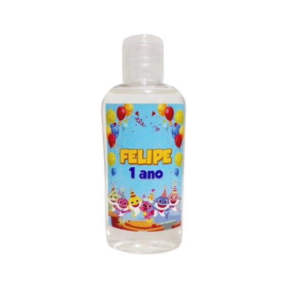 Mini-higienizador em Gel 50ml Personalizado - Temas Festas