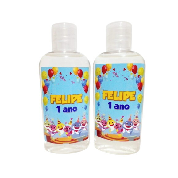 Mini-higienizador em Gel 50ml Personalizado - Temas Festas