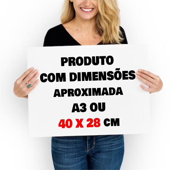 Quadro -as Minhas Regras da Semana - A3 -branco -personaliza