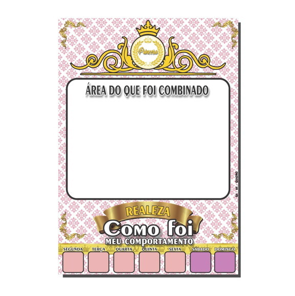 Quadro Como Foi Meu Comportamento - Realeza - mdf