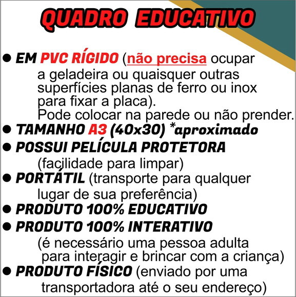 Quadro Educativo A3 Pvc - as Minhas Regras da Semana Rosa