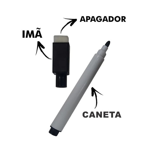 Quadro Educativo mdf Regras da Semana + Caneta - Branco