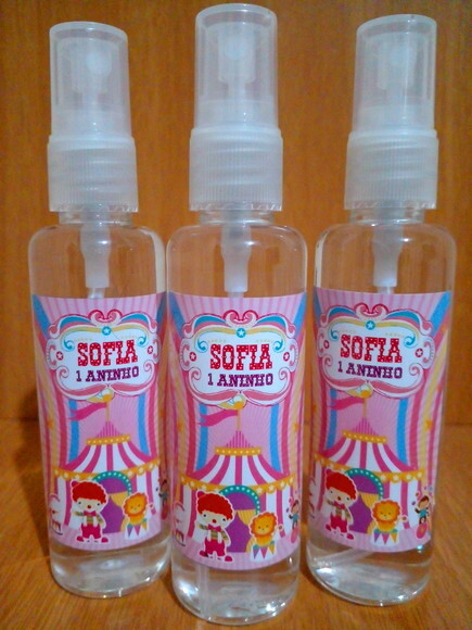 Repelente Natural 60ml Personalizado Spray - Circo Rosa