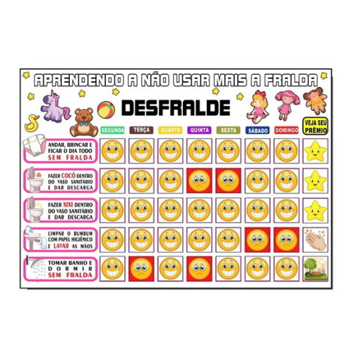 Desfralde - Fundo Branco Menina - Manta A3 + 88 Tags