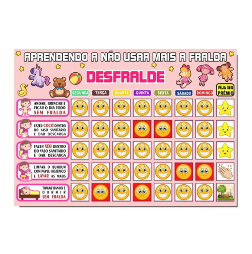 Desfralde - Menina Cabelo Castanho - Manta A3 + 88 Tags