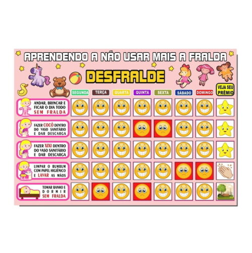 Desfralde - Menina Cabelo Loiro - Manta A3 + 88 Tags