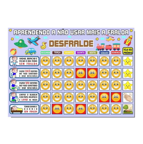 Desfralde - Menino Cabelo Castanho - Manta A3 + 88 Tags
