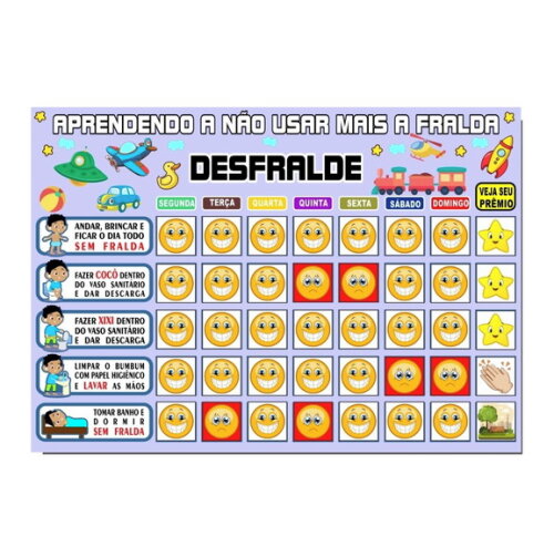 Desfralde - Menino Cabelo Preto - Manta A3 + 88 Tags