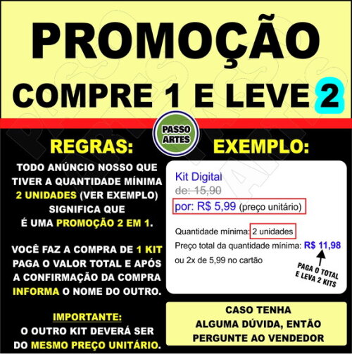 Kit Digital PROMO 2 EM 1 - ANIMAIS TRIBAL