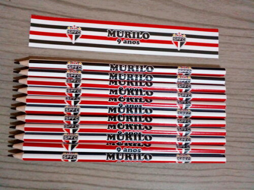Lápis Personalizado para Festas e Eventos - Time São Paulo