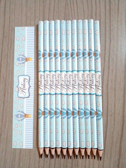 Lápis Personalizado para Festas e Eventos - Ursinho Baloeiro
