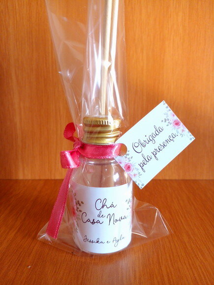 Mini Aromatizador Personalizado - Chá de Casa Nova