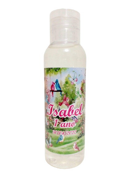 Mini-higienizador em Gel 100ml Personalizado - Jardim