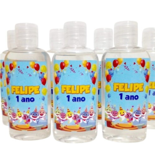 Mini-higienizador em Gel 100ml Personalizado - Temas Festas