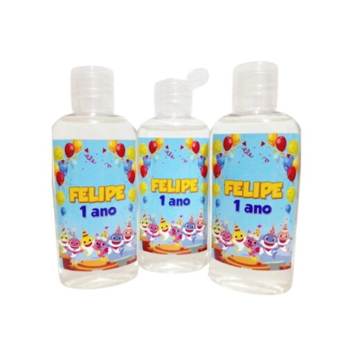 Mini-higienizador em Gel 50ml Personalizado - Temas Festas