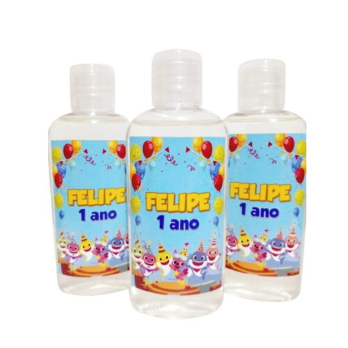 Mini-higienizador em Gel 50ml Personalizado - Temas Festas