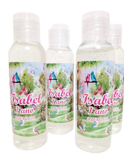 Mini-higienizador em Gel 50ml Personalizado - Jardim