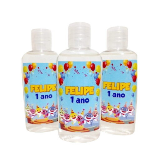 Mini-higienizador em Gel 80ml Personalizado - Temas Festas