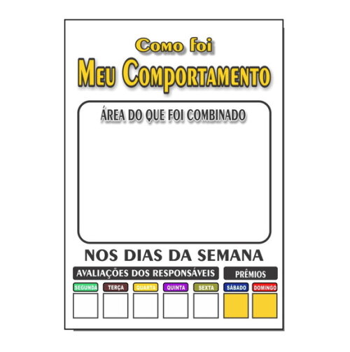 Quadro Como Foi Meu Comportamento - Branco - mdf