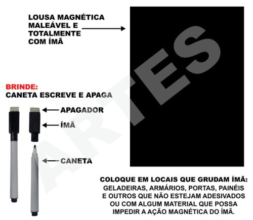 Quadro Magnético Lembrete Diário com Brinde