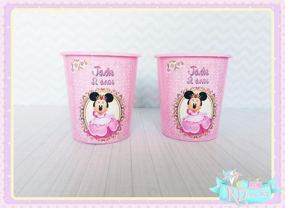 Baldinho De Pipoca Minnie Realeza
