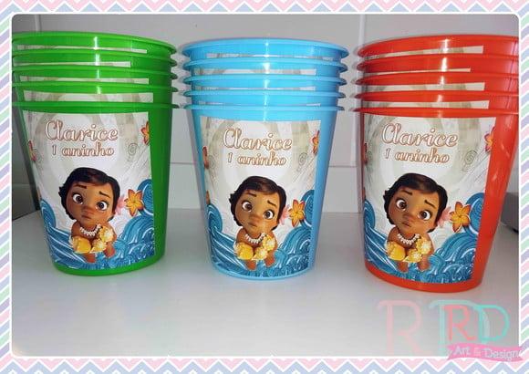 Baldinho de Pipoca Moana Baby